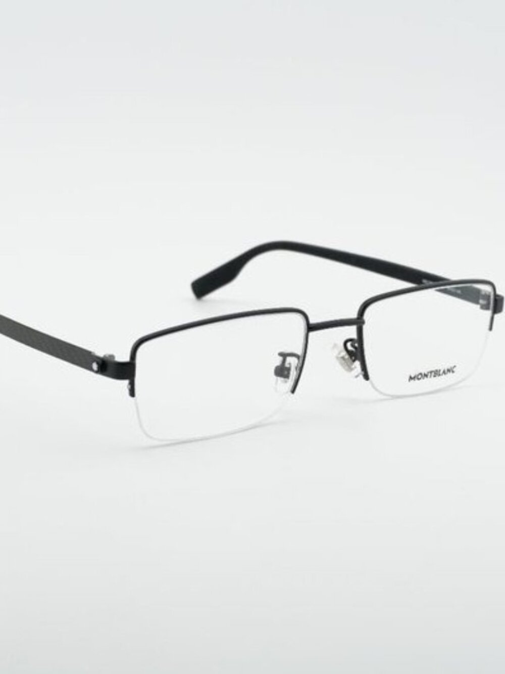 Montblanc MB0188O 001 Eyeglasses Black 55mm Rectangle Frame